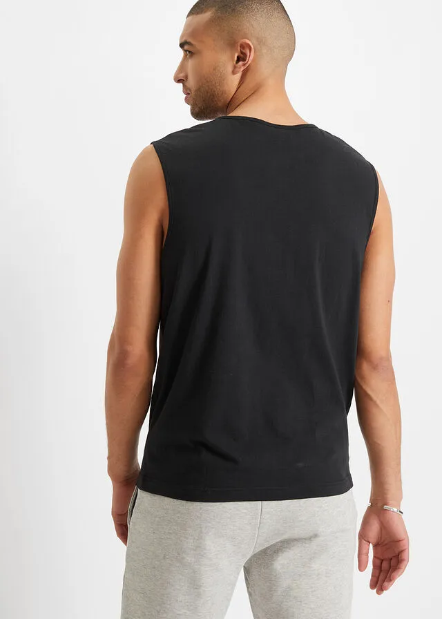 Camiseta de tirantes (3 unidades) Negro-negro-negro